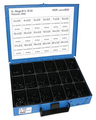 Dresselhaus afdichtring assortiment assorted o-rings 700 pcs. m3 to m24 perbunan