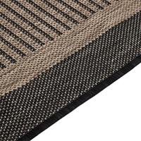 VidaXL Buitenkleed platgeweven 160x230 cm donkerbruin - thumbnail