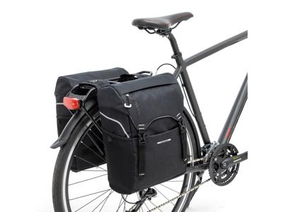 Newlooxs New looxs sports dubbele fietstas zwart/grijs Newlooxs New looxs sports dubbele fietstas zwart/grijs