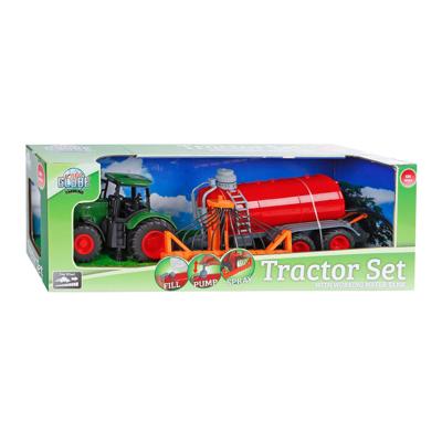 Kids Globe Farming Tractor met Giertank Groen/Rood