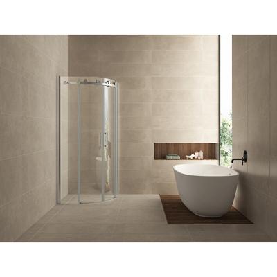 Wiesbaden Entra Douchecabine Kwartrond met 2 Schuifdeuren - 900x900x2000x8mm - NANO - Helder Glas/Chroom