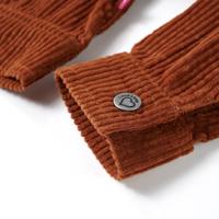 Kinderjas 116 ribfluweel cognackleurig - thumbnail