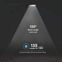 LED Straatlamp SLIM 50W 6500K grijs - 9341230 - thumbnail