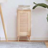 Kastdeur met lamellen 61,5x29,5 cm massief grenenhout - thumbnail