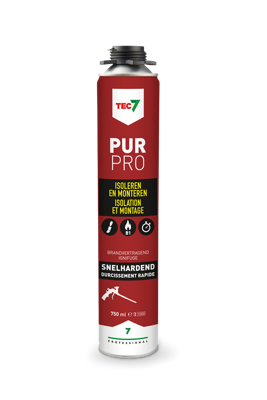 Tec7 Pur Pro Hoog-kwalitatief PU-schuimen 750ml - 670005000