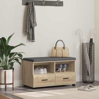 Halbank met kussen met lade Sonoma Eiken 80 x 38 x 46 cm - thumbnail