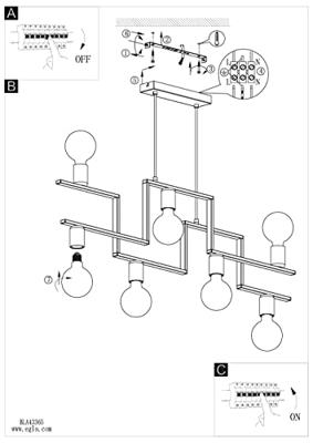 Eglo Design hanglampFembard - 43365