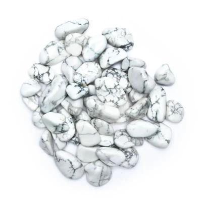 Trommelstenen Howliet Wit (2-3 cm) - 500 gram