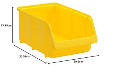 Hünersdorff 674200 Zichtbak (b x h x d) 207 x 155 x 332 mm Geel 1 stuk(s)