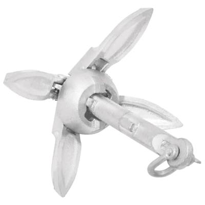 Anker inklapbaar 0,7 kg thermisch verzinkt gietijzer zilver