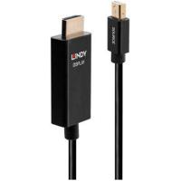 LINDY 40922 DisplayPort-kabel Aansluitkabel Mini DisplayPort-stekker, HDMI-A-stekker 2.00 m Zwart - thumbnail