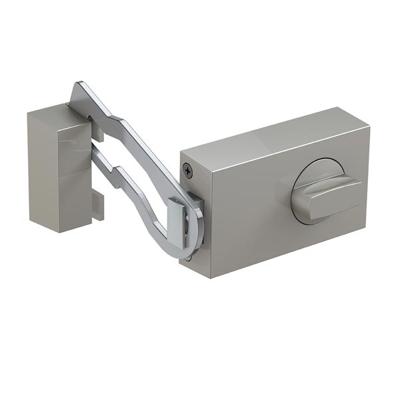 Basi 1306-0205 Extra deurslot met vergrendelbeugel Zilver Basi 1306-0205 Extra deurslot met vergrendelbeugel Zilver