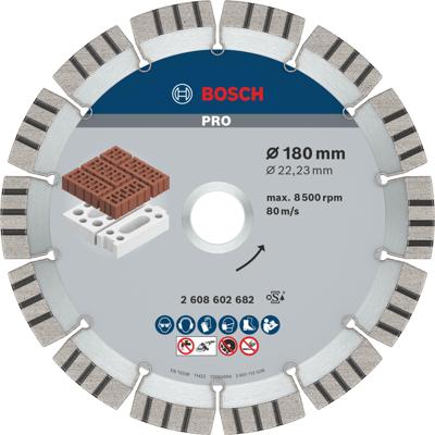 Bosch Accessories 2608602682 Bosch Power Tools Diamanten doorslijpschijf Diameter 180 mm 1 stuk(s) Bosch Accessories 2608602682 Bosch Power Tools Diamanten doorslijpschijf Diameter 180 mm 1 stuk(s)