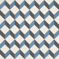 Portugese Vloertegel Jos Hidro Upsidedown Blauw 19.7x19.7 cm Jos. - thumbnail