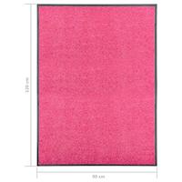 Deurmat wasbaar 90x120 cm roze - thumbnail