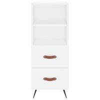 Dressoir 34,5x34x90 cm bewerkt hout wit - thumbnail