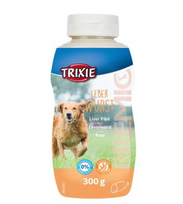 TRIXIE Premio Hondenlekkernij Premio 31761 Hondenleverworst, XXL, 300 g, premium lekkernijen voor honden, glutenvrij, zonder granen en suiker, smakelijke beloning voor training en thuis