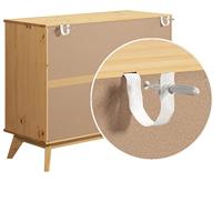 Dressoir Borneo Natuur Grenenhout 96x40x79cm FSC gecertificeerd - thumbnail