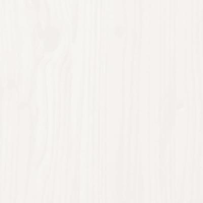 Bedframe massief hout wit 90x190 cm