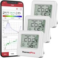 ThermPro TP357-3 Draadloze thermo- en hygrometer Wit - thumbnail