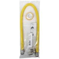 Scanpart Gas Aansluit Set Rvs.flexibele 80cm - thumbnail