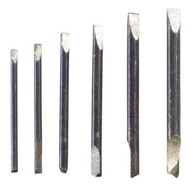 TOOLCRAFT 12-delig Horlogemaker-schroevendraaier set 12-delig Kopbreedte: 0.8 mm, 1 mm, 1.2 mm, 1.4 mm, 1.6 mm, 1.8 mm