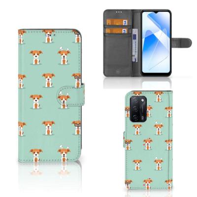 OPPO A16/A16s/A54s | Telefoonhoesje | Met pasjeshouder | Pups