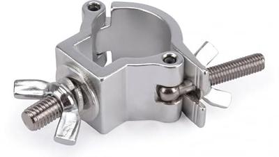 Riggatec Halfcoupler Small zilver 32-35mm RVS