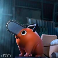 Chainsaw Man Pochita figuur - 10 cm - thumbnail