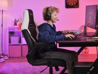 Trust GXT 703W RIYE Universele gamestoel Zwart, Wit - thumbnail