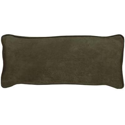 WOOOD Sierkussen 'Bean' 30 x 70cm, Recycle leer, kleur Army
