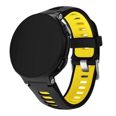 Smart Watch silicone polsband horlogeband voor Garmin Forerunner 735XT (geel)