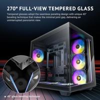 Antec C5 ARGB Midi-tower PC-behuizing Zwart Zijvenster, Stoffilter - thumbnail