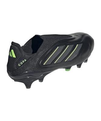 adidas Copa Pure III Elite Veterloze Gras Voetbalschoenen (FG) Zwart Donkergrijs Groen