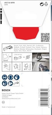 Bosch Accessoires PRO AYZ 53 BPB Multitool zaagblad | 53 x 40 mm - 2608669114 - thumbnail
