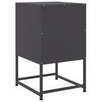 Nachtkastjes 2 st 36x39x60,5 cm staal zwart - thumbnail