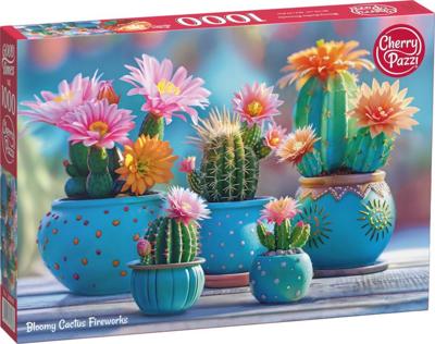 Bloomy Cactus Fireworks Puzzel 1000 Stukjes Bloomy Cactus Fireworks Puzzel 1000 Stukjes