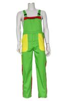 Tuinbroek kinderen groen/geel/rood - thumbnail