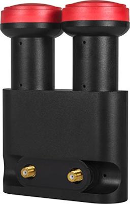 MegaSat Diavolo Twin LNB monoblock Aantal gebruikers: 2 Feed-opname: 40 mm vergulden aansluiting, Weerbestendig Zwart, Rood MegaSat Diavolo Twin LNB monoblock Aantal gebruikers: 2 Feed-opname: 40 mm vergulden aansluiting, Weerbestendig Zwart, Rood