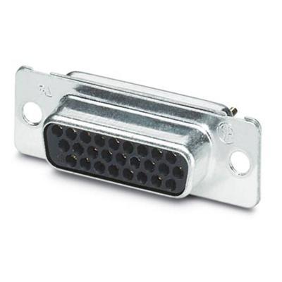 Phoenix Contact VS-15-BU-DSUB-HD-EG 1655166 D-sub female connector 180 ° Aantal polen: 26 Soldeerkelk 10 stuk(s) Phoenix Contact VS-15-BU-DSUB-HD-EG 1655166 D-sub female connector 180 ° Aantal polen: 26 Soldeerkelk 10 stuk(s)