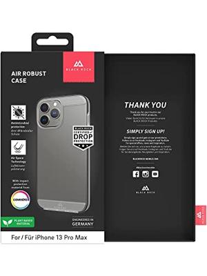 Black Rock Cover Air Robust Voor Apple IPhone 13 Pro Max Transparant