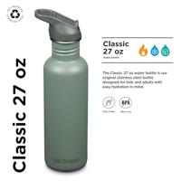 Klean Kanteen Classic 800ml/27oz + Flip/Sportdop Drinkfles Sea Spray 800ml - thumbnail