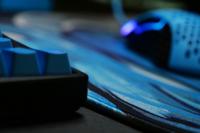 Cherry Xtrfy GP4 Muismat Zwart, Blauw, Grijs - thumbnail