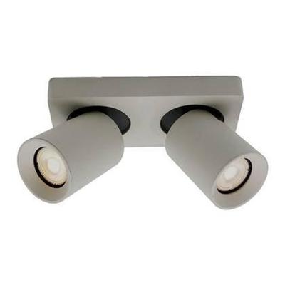 Artdelight Richtbare opbouwspotMegano dubbel grijs - PL MEGANO2 ZGR