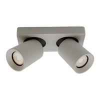 Artdelight Richtbare opbouwspotMegano dubbel grijs - PL MEGANO2 ZGR - thumbnail
