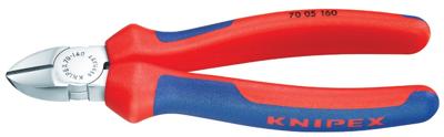 Knipex Zijsnijtang | 180 mm Lengte | Meer-Componentengrepen | Verchroomd - 70 05 180 SB
