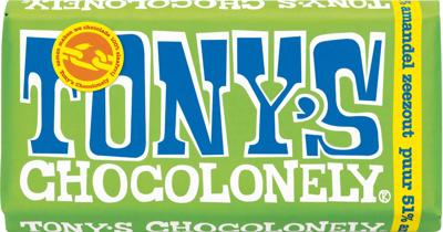 Tony's Chocolonely - Puur Amandel Zeezout - 180g