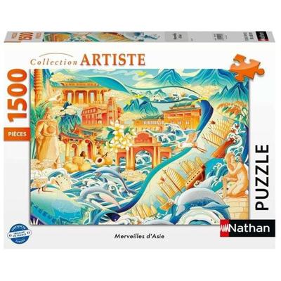 Nathan Editions - 016182 - puzzel van 1500 stukjes - De wonderen van Azië