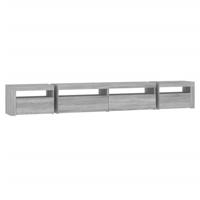 Tv-meubel met LED-verlichting 270x35x40 cm grijs sonoma eiken - thumbnail