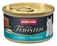 ANIMONDA Vom Feinsten Mousse Kip en Tonijn - natvoer voor katten - 85 g - thumbnail